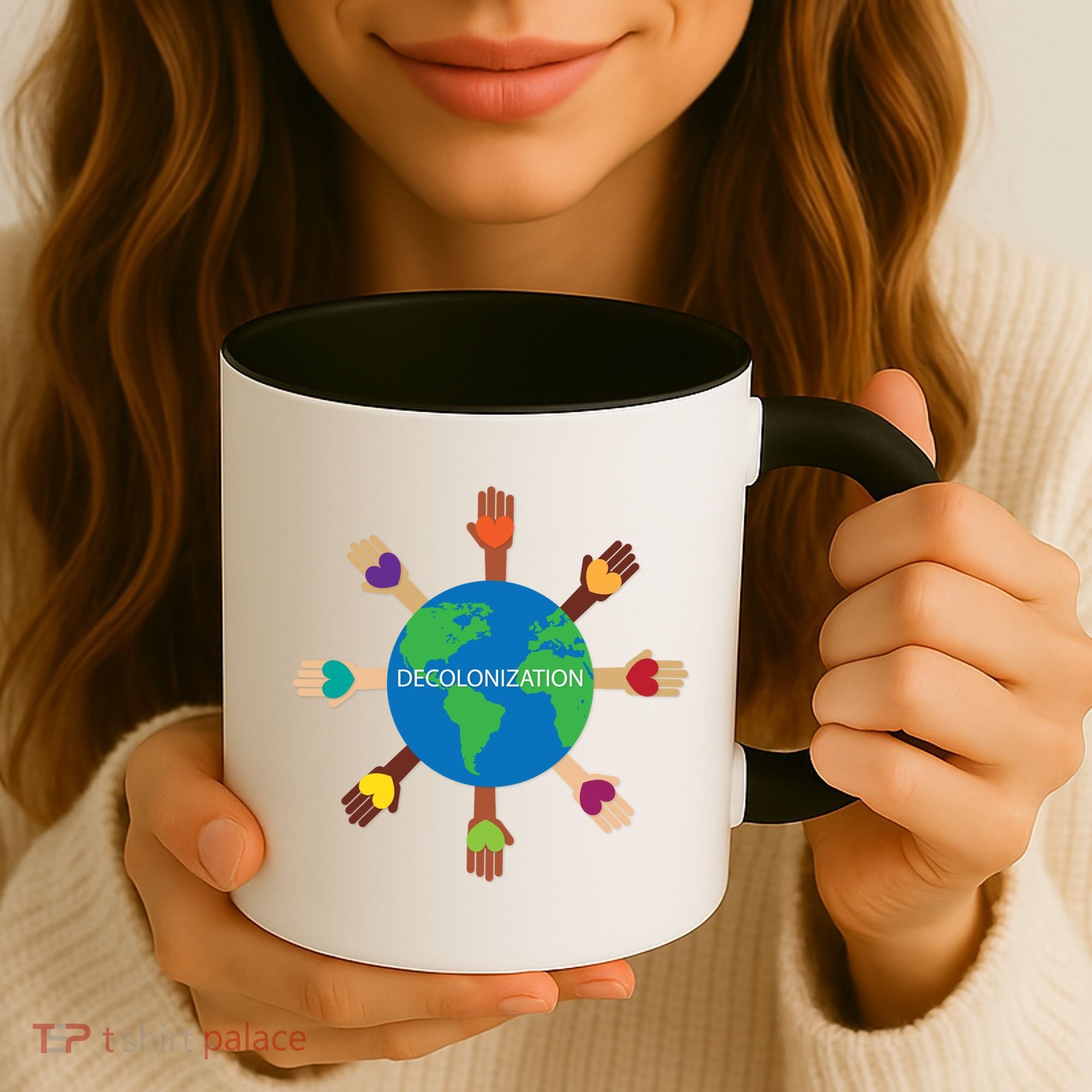 Decolonize African American Black History Month Love Earth Cute Gift Coffee Mug