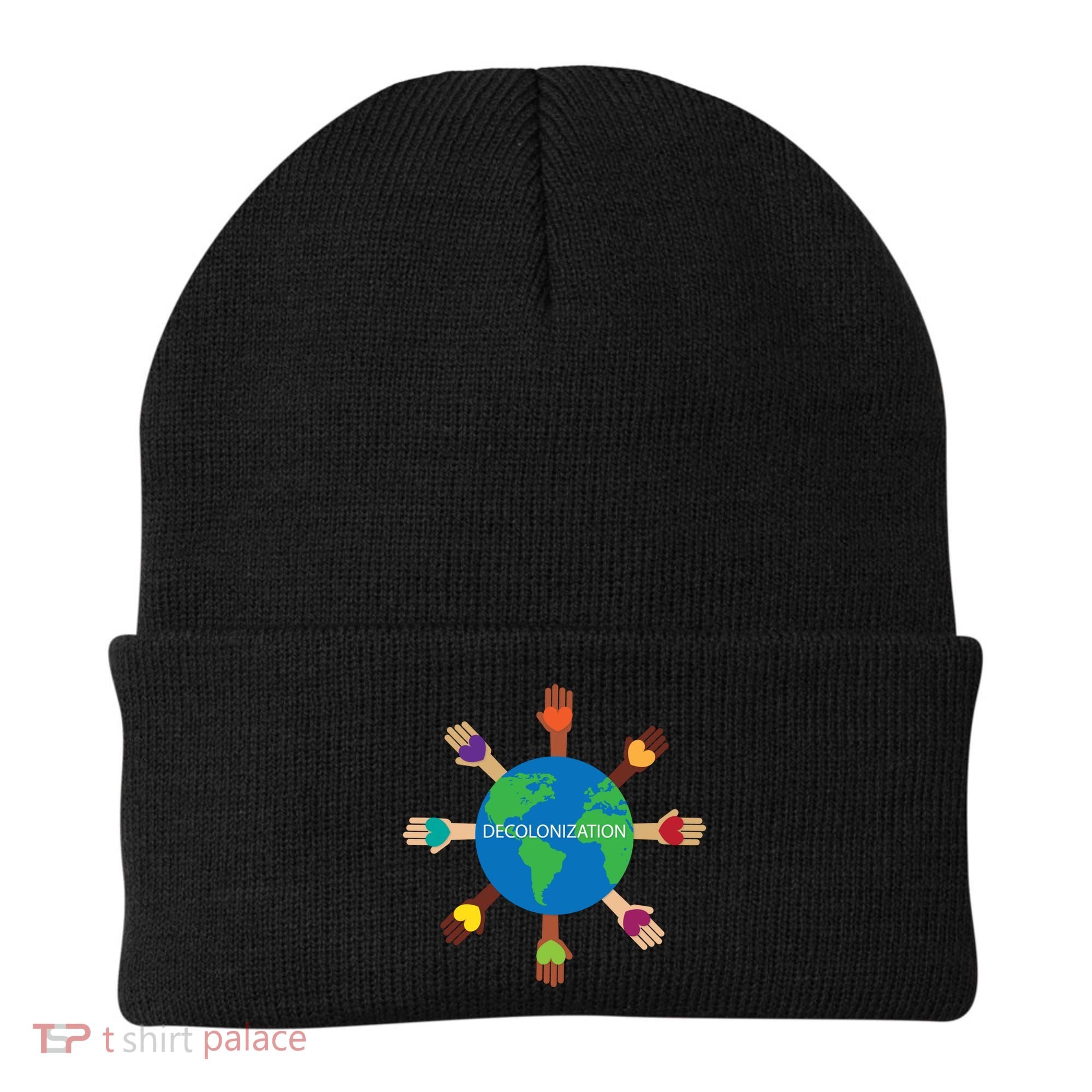 Decolonize African American Black History Month Love Earth Cute Gift Beanie