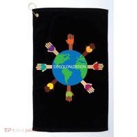 Decolonize African American Black History Month Love Earth Cute Gift Golf Towel thumb 0