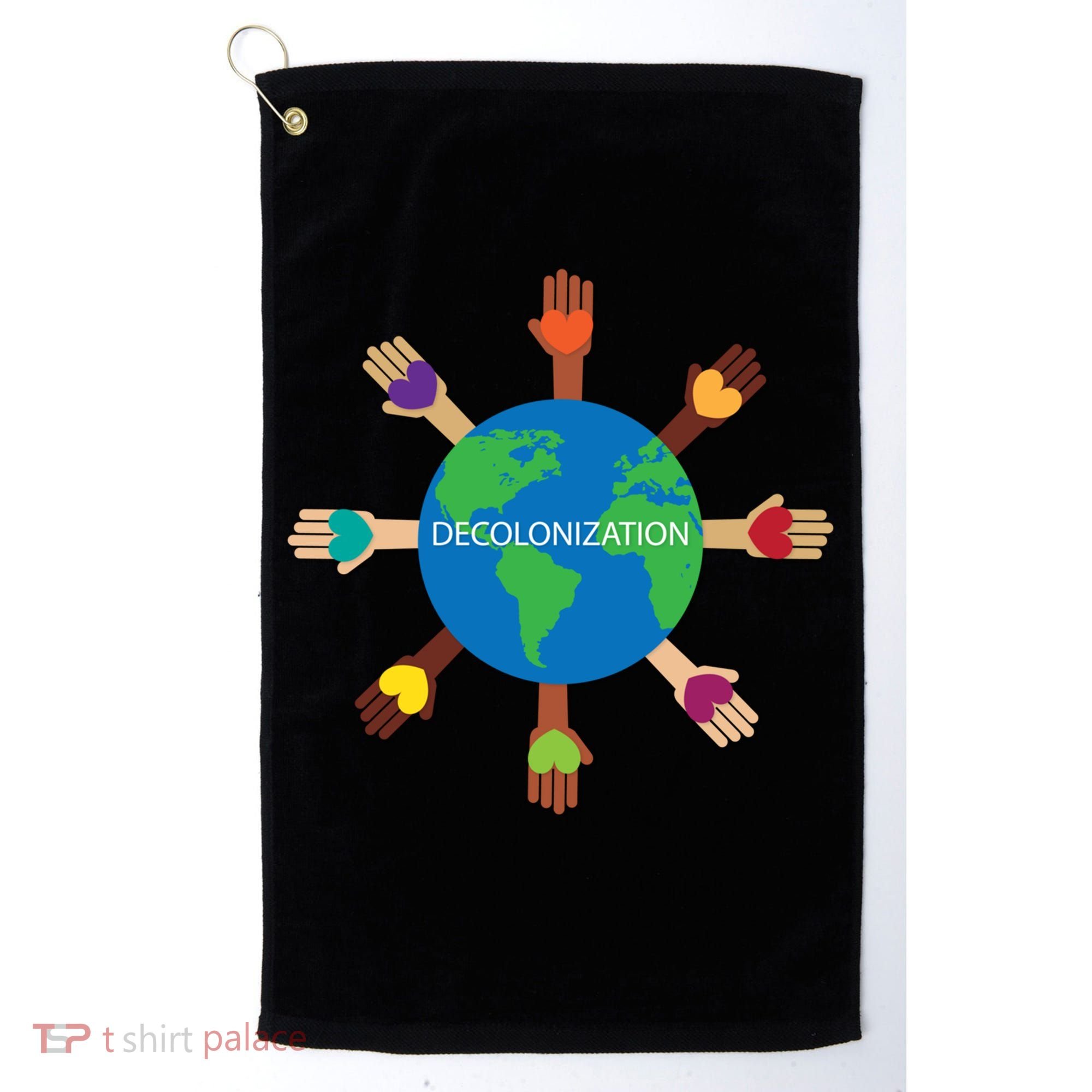 Decolonize African American Black History Month Love Earth Cute Gift Golf Towel