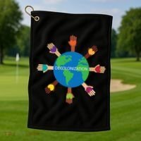 Decolonize African American Black History Month Love Earth Cute Gift Golf Towel thumb 1