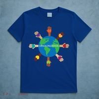 Decolonize African American Black History Month Love Earth Cute Gift T-Shirt thumb 5