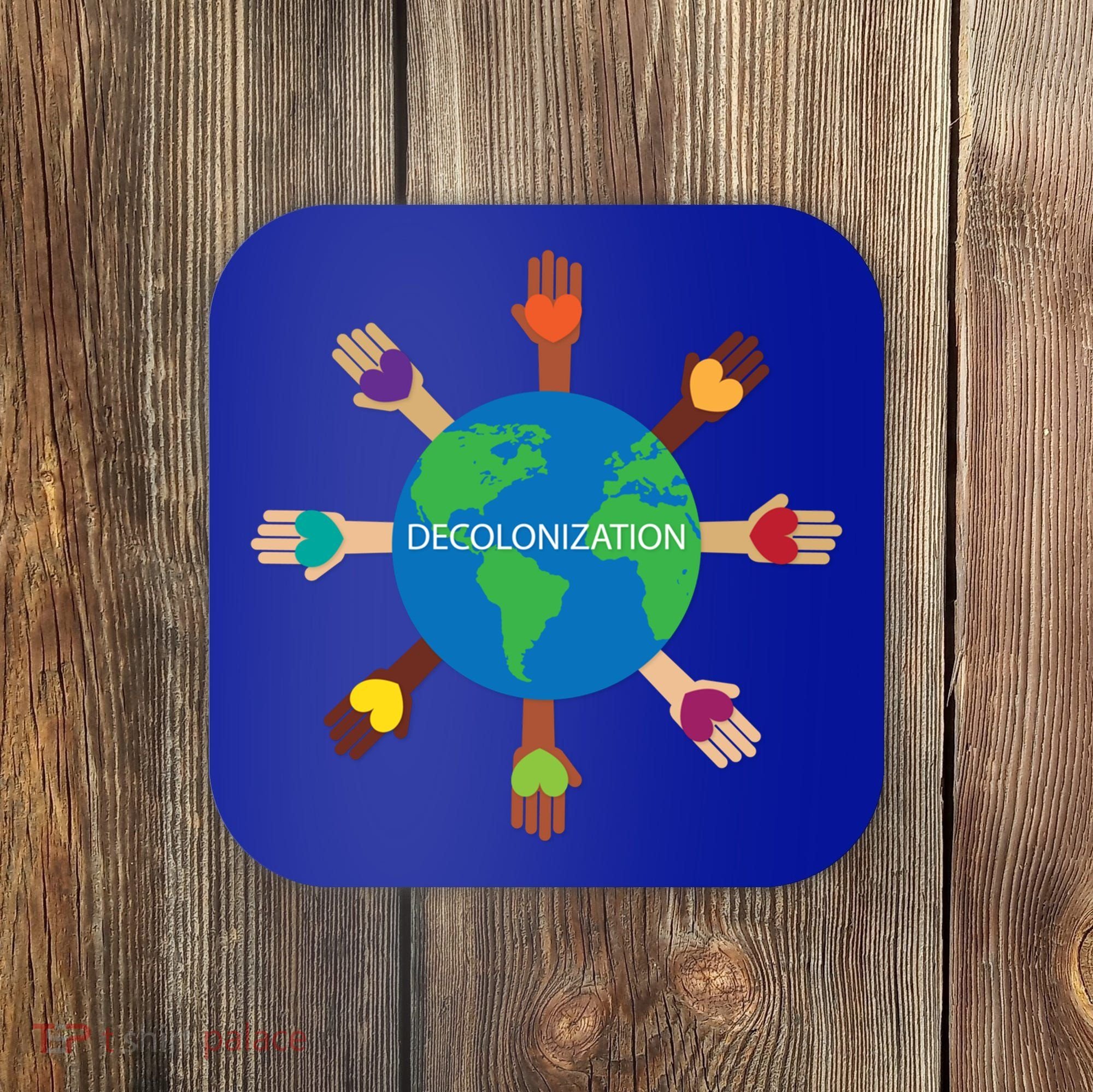 Decolonize African American Black History Month Love Earth Cute Gift Coaster