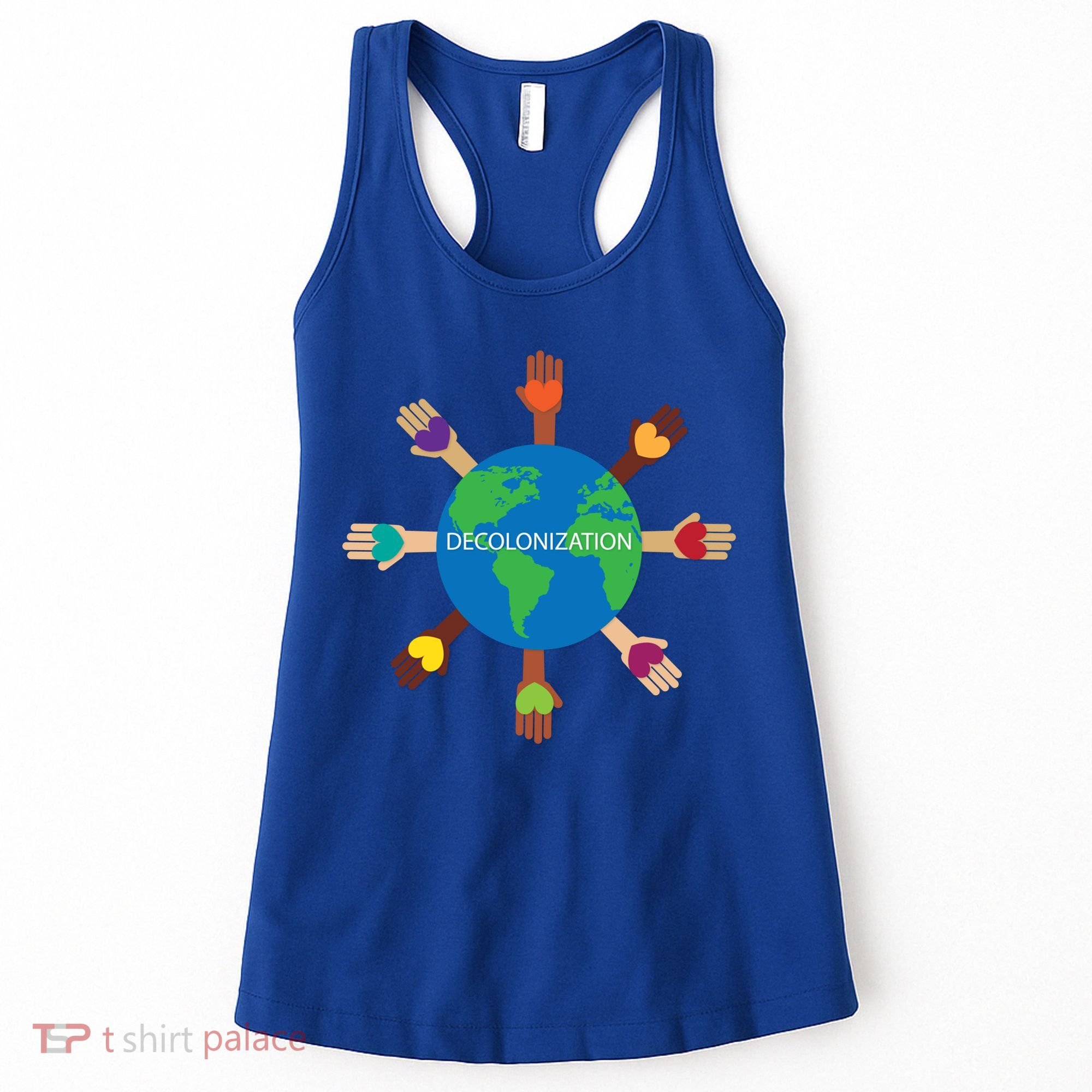 Decolonize African American Black History Month Love Earth Cute Gift Women's Tank Top