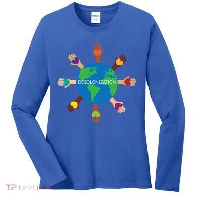 Decolonize African American Black History Month Love Earth Cute Gift Women's Long Sleeve Shirt