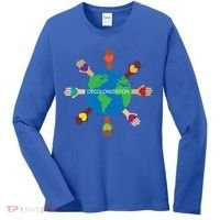 Decolonize African American Black History Month Love Earth Cute Gift Women's Long Sleeve Shirt thumb 0