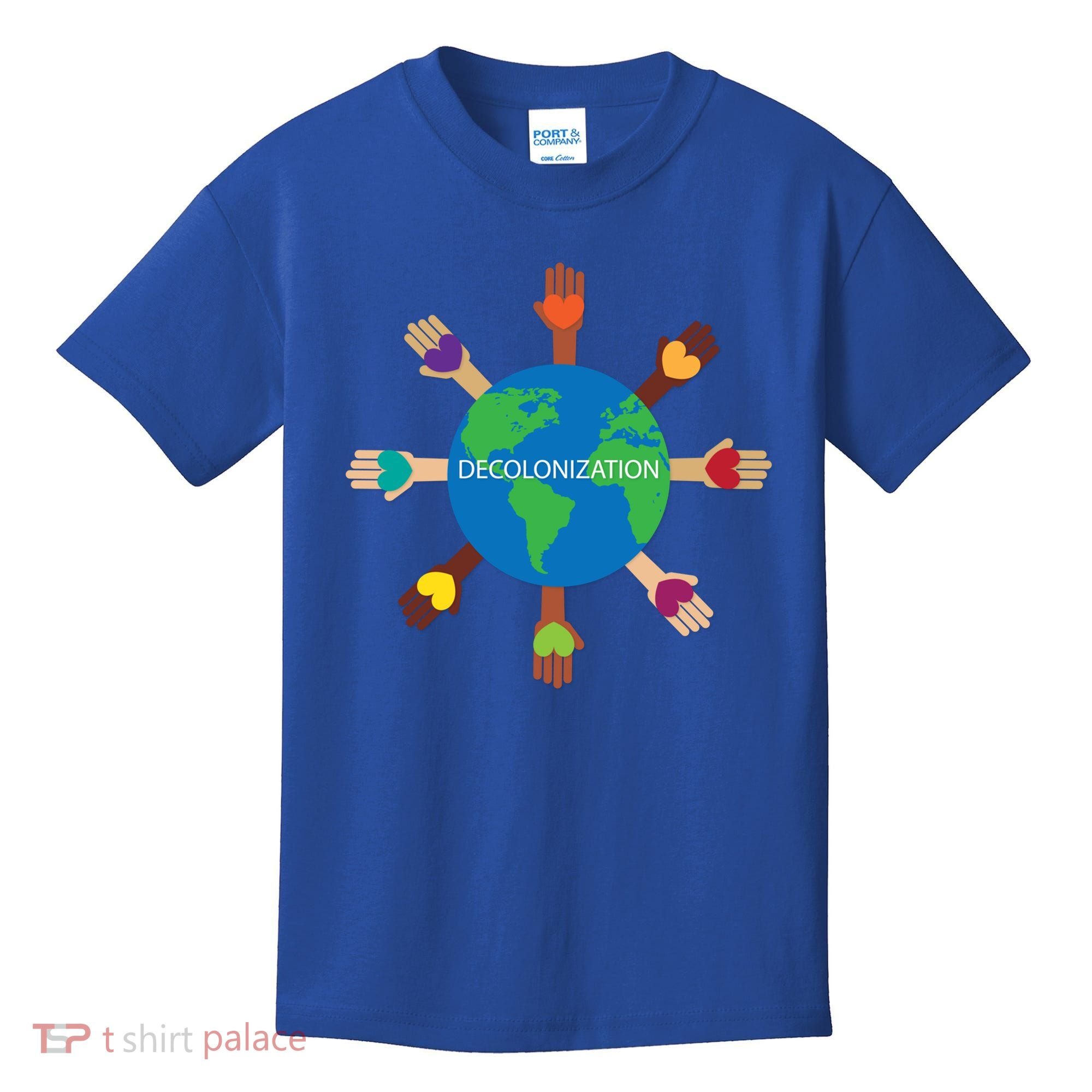Decolonize African American Black History Month Love Earth Cute Gift Kids T-Shirt