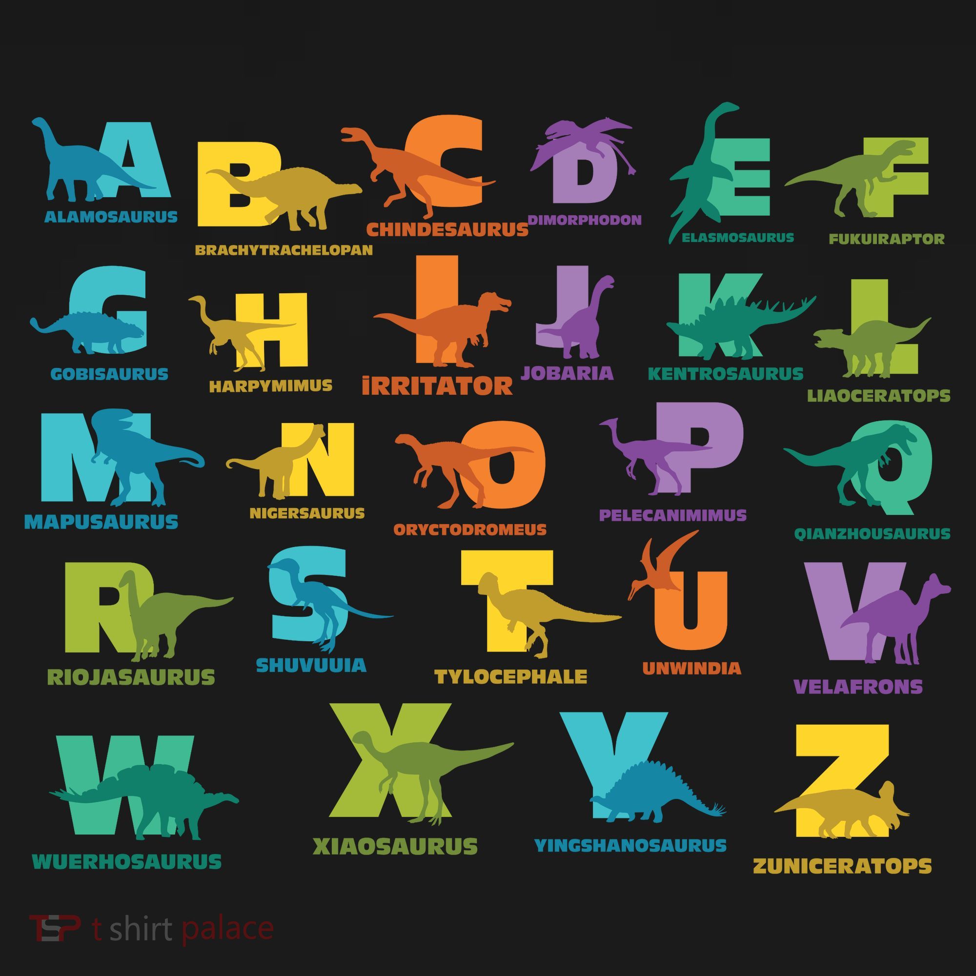 Dinosaurs Alphabet ABC Dino Identification Button