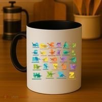 Dinosaurs Alphabet ABC Dino Identification Coffee Mug thumb 4