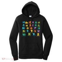 Dinosaurs Alphabet ABC Dino Identification Women's Hoodie thumb 0