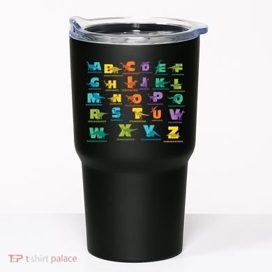Dinosaurs Alphabet ABC Dino Identification Tumbler