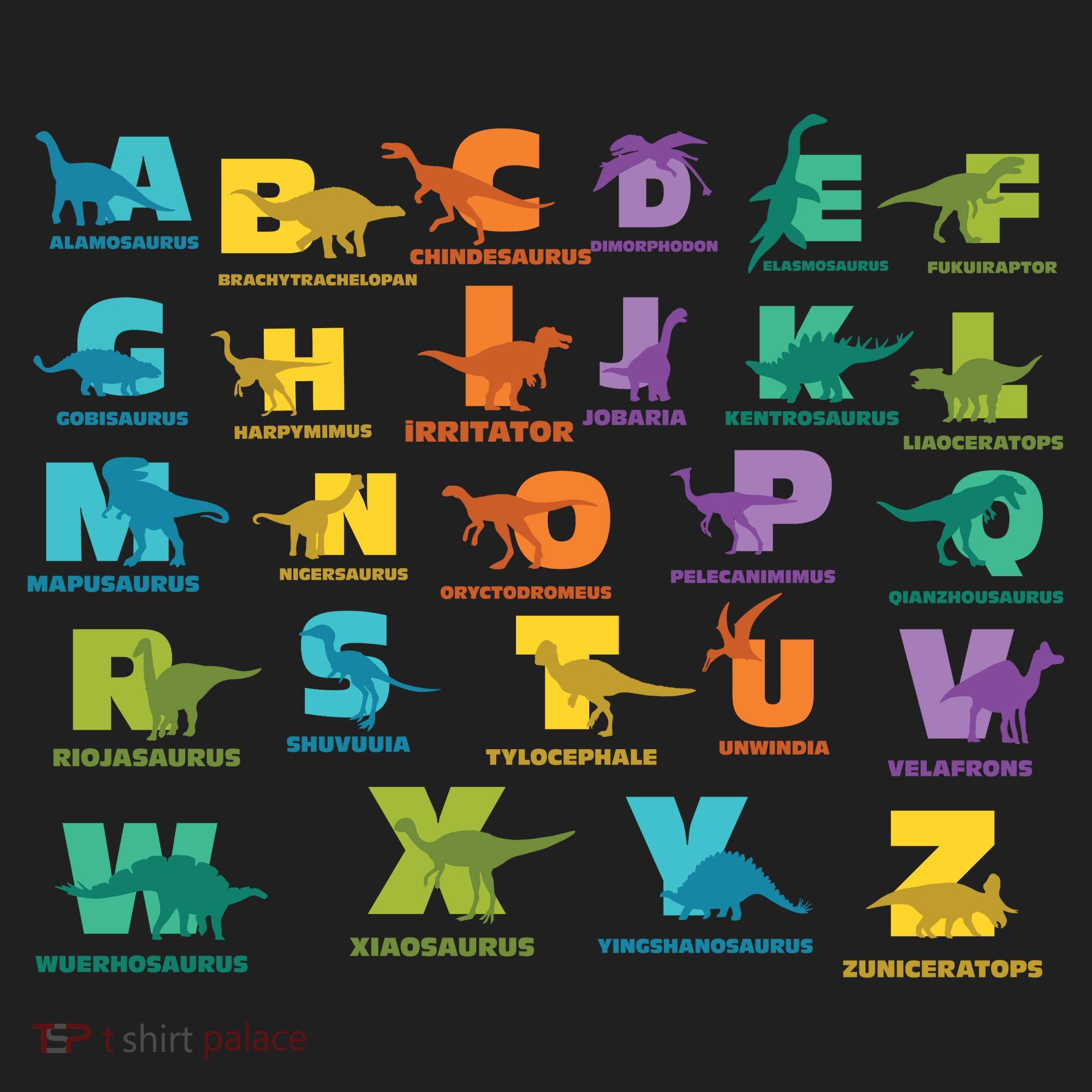 Dinosaurs Alphabet ABC Dino Identification Tumbler