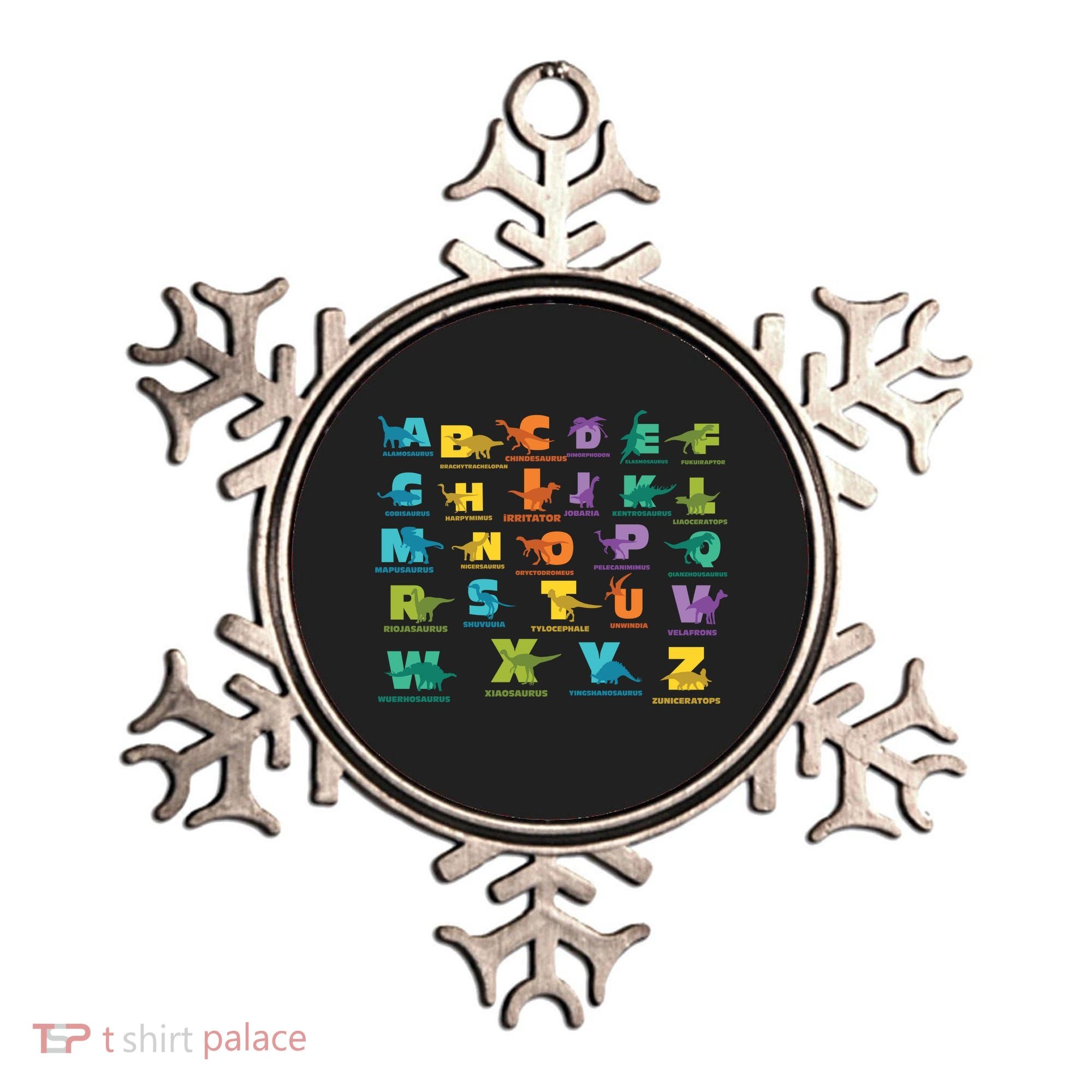 Dinosaurs Alphabet ABC Dino Identification Ornament