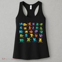 Dinosaurs Alphabet ABC Dino Identification Women's Tank Top thumb 3