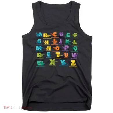 Dinosaurs Alphabet ABC Dino Identification Tank Top
