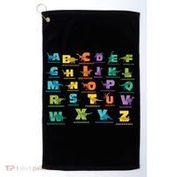 Dinosaurs Alphabet ABC Dino Identification Golf Towel thumb 0