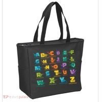 Dinosaurs Alphabet ABC Dino Identification Tote Bag thumb 2