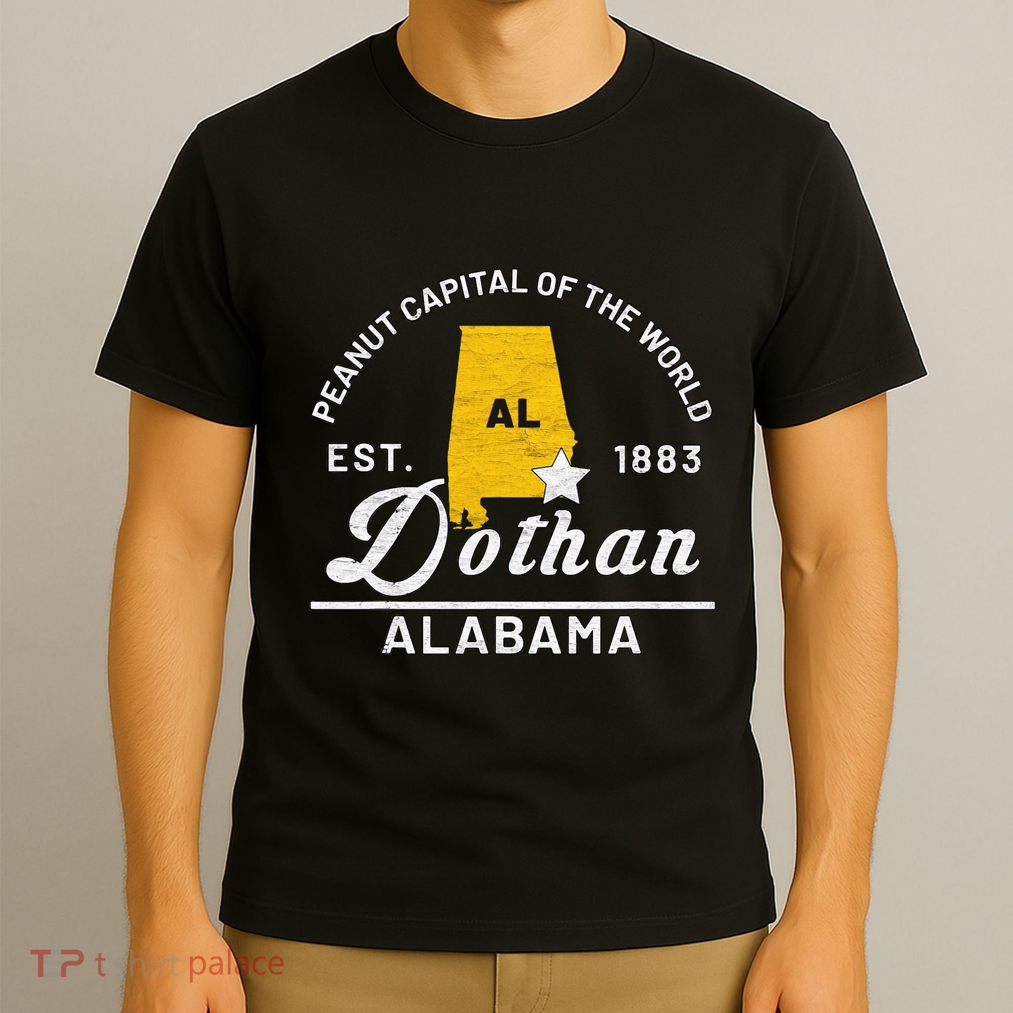 Dothan Alabama Al Vintage Peanut Capital Of The World Gift T-Shirt