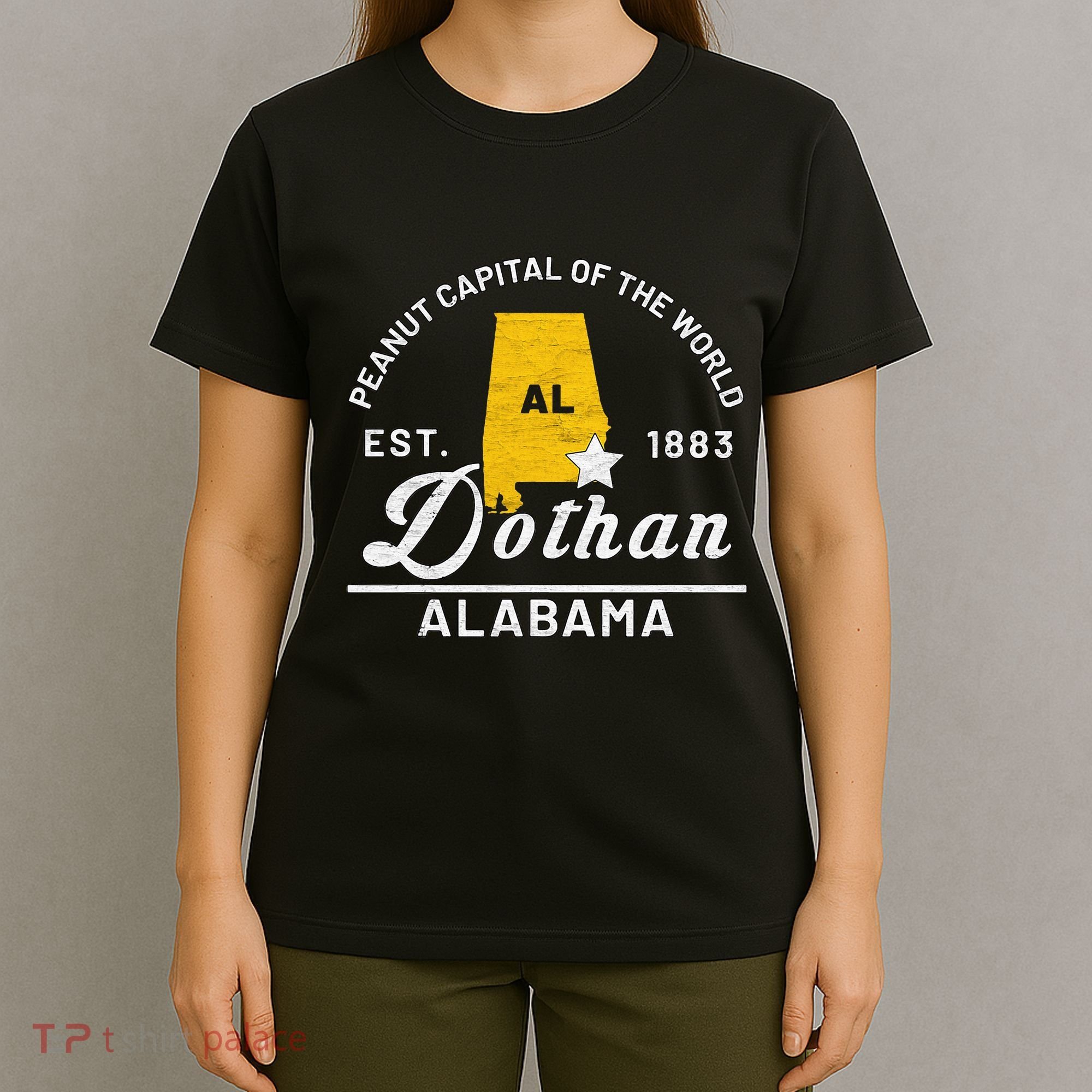 Dothan Alabama Al Vintage Peanut Capital Of The World Gift T-Shirt