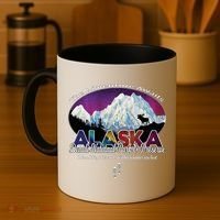 Denali Alaska Aurora Borealis National Park Hiker Souvenir Cute Gift Coffee Mug thumb 4