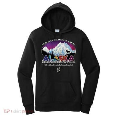 Denali Alaska Aurora Borealis National Park Hiker Souvenir Cute Gift Women's Hoodie