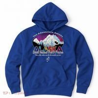 Denali Alaska Aurora Borealis National Park Hiker Souvenir Cute Gift Hoodie thumb 0