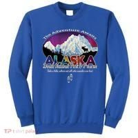 Denali Alaska Aurora Borealis National Park Hiker Souvenir Cute Gift Sweatshirt thumb 0