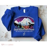 Denali Alaska Aurora Borealis National Park Hiker Souvenir Cute Gift Sweatshirt thumb 2