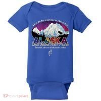 Denali Alaska Aurora Borealis National Park Hiker Souvenir Cute Gift Baby Bodysuit thumb 0