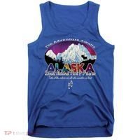 Denali Alaska Aurora Borealis National Park Hiker Souvenir Cute Gift Tank Top thumb 0