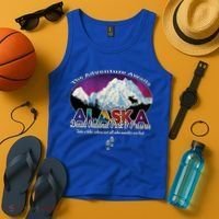 Denali Alaska Aurora Borealis National Park Hiker Souvenir Cute Gift Tank Top thumb 4