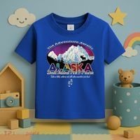 Denali Alaska Aurora Borealis National Park Hiker Souvenir Cute Gift Toddler T-Shirt thumb 3