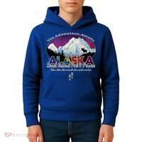 Denali Alaska Aurora Borealis National Park Hiker Souvenir Cute Gift Kids Hoodie thumb 4
