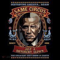 Destroying America Again Same Circus Just Different Clown USA-Made Doggie Bandana thumb 2