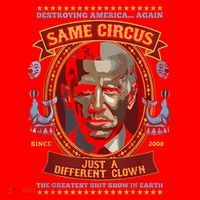 Destroying America Again Same Circus Just Different Clown Santa Hat thumb 1