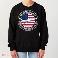 Desantis Airlines American Flag Political Women's Sweatshirt thumb 0