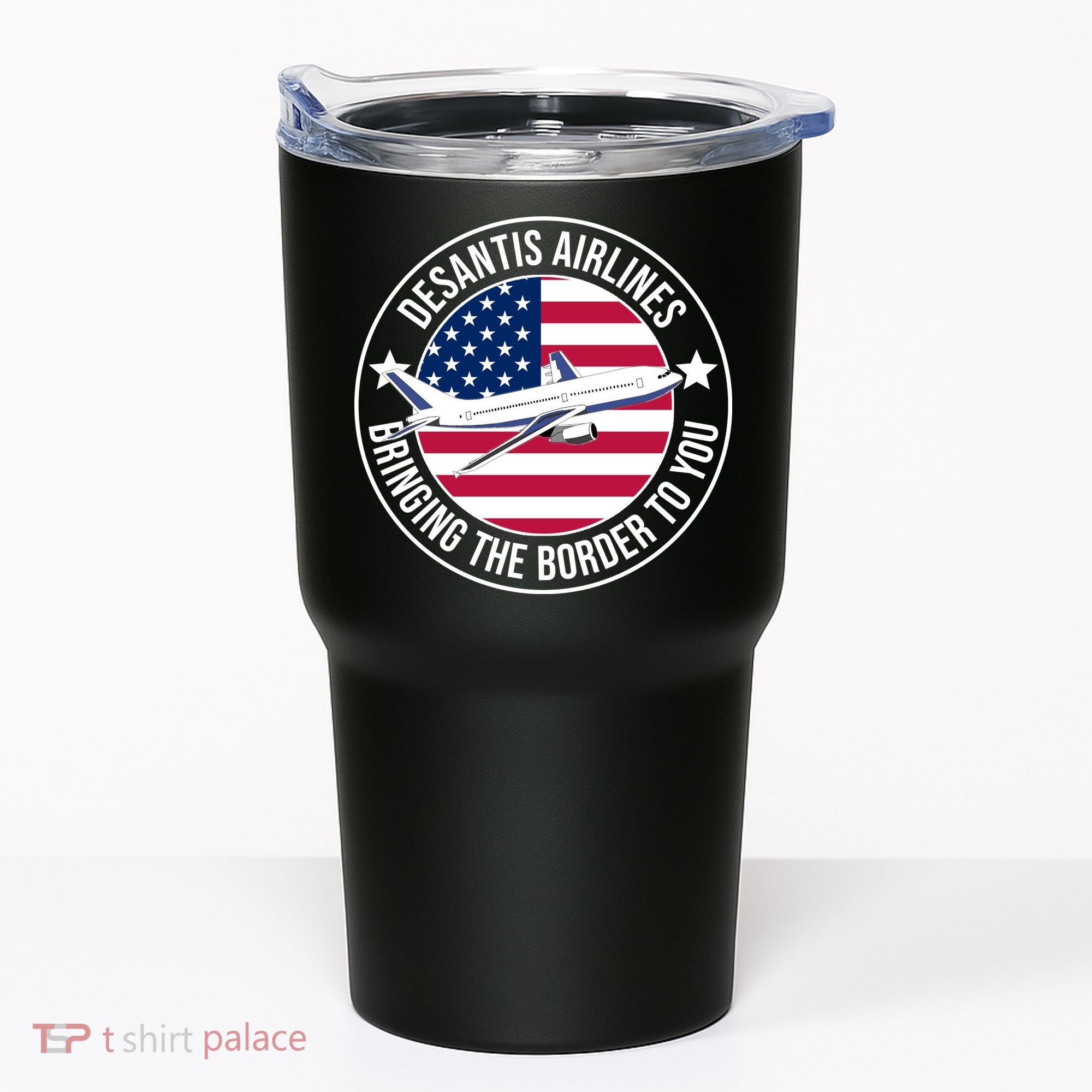 Desantis Airlines American Flag Political Tumbler