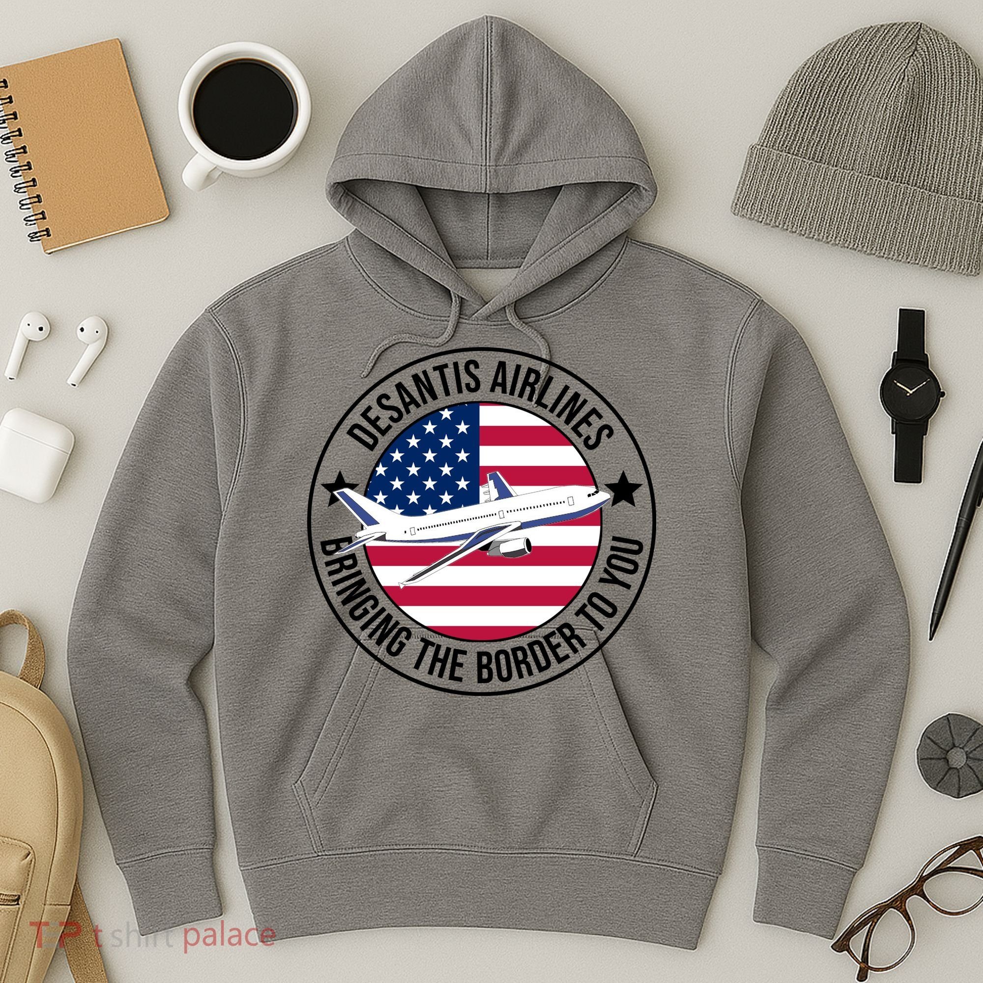 Desantis Airlines American Flag Political Hoodie