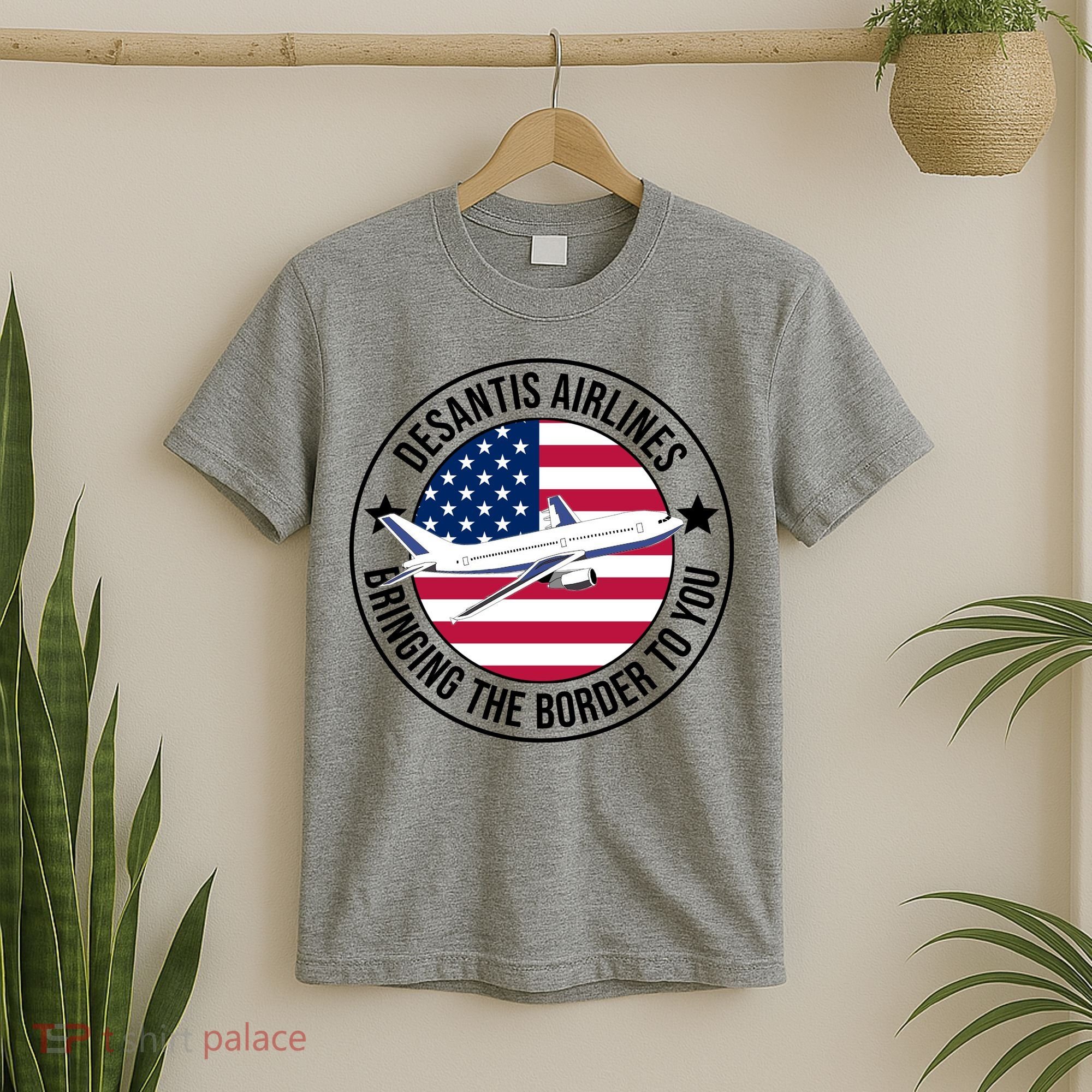 Desantis Airlines American Flag Political T-Shirt