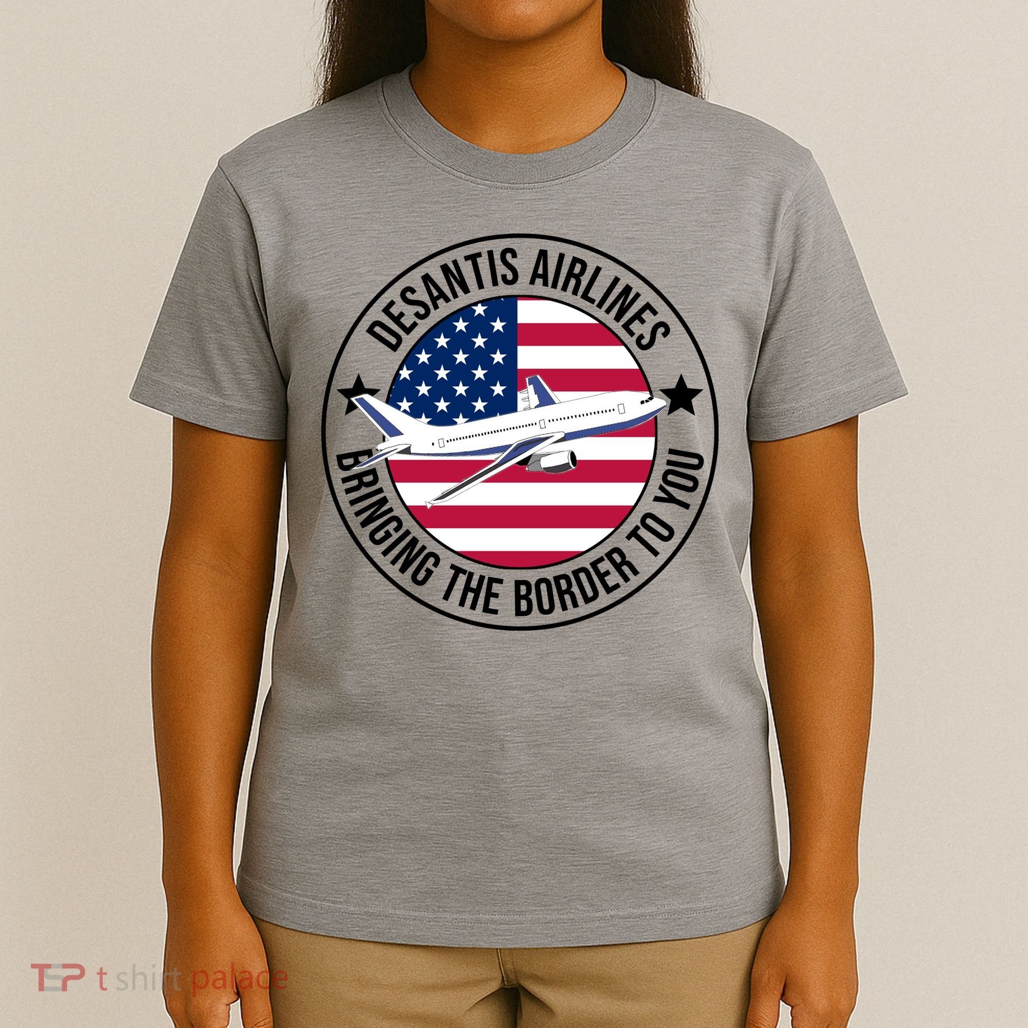 Desantis Airlines American Flag Political T-Shirt