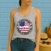 Desantis Airlines American Flag Political Women's Tank Top thumb 2