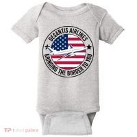 Desantis Airlines American Flag Political Baby Bodysuit thumb 0