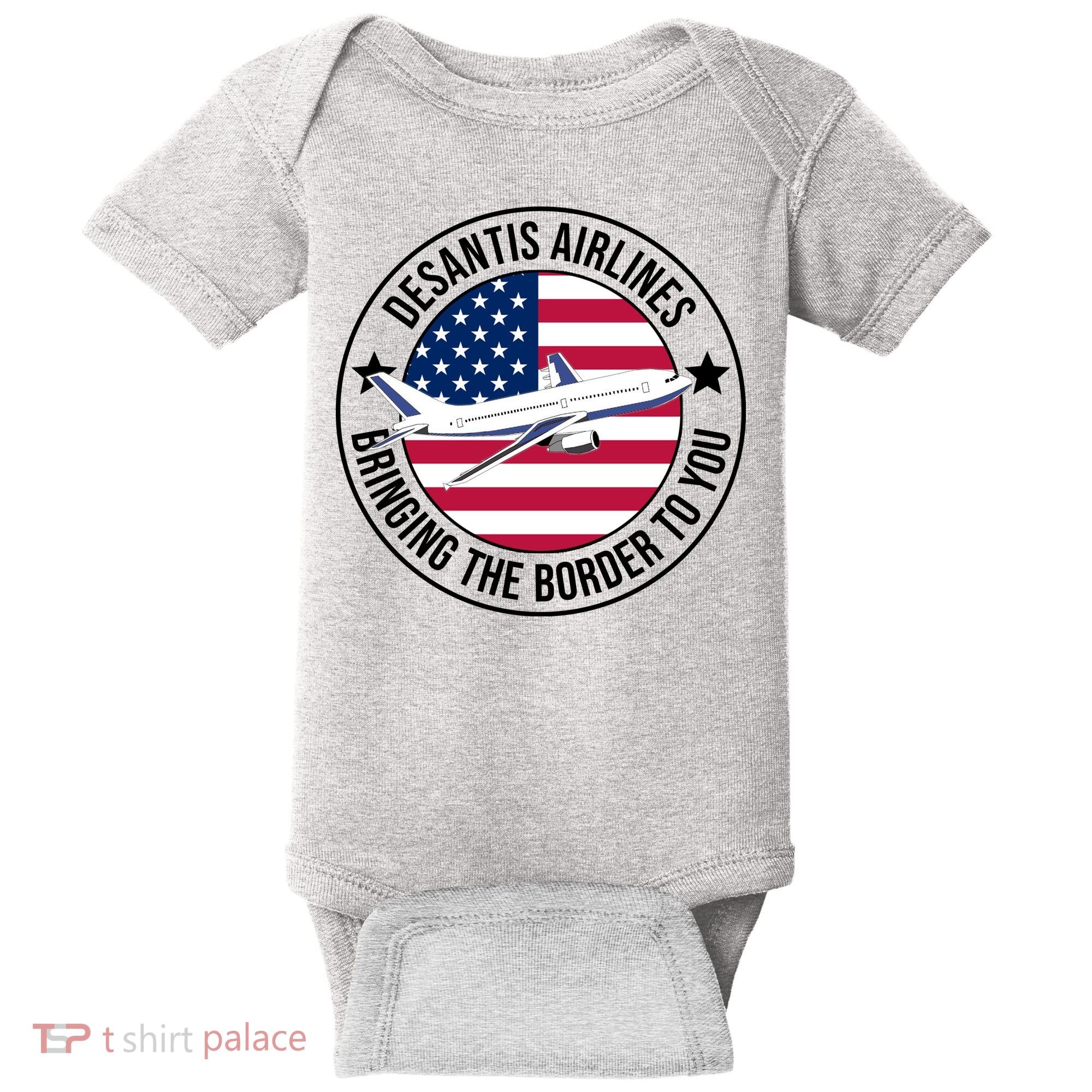 Desantis Airlines American Flag Political Baby Bodysuit