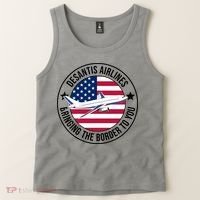 Desantis Airlines American Flag Political Tank Top thumb 2