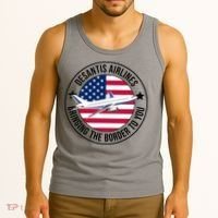 Desantis Airlines American Flag Political Tank Top thumb 3