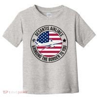 Desantis Airlines American Flag Political Toddler T-Shirt thumb 0