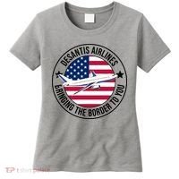 Desantis Airlines American Flag Political Women's T-Shirt thumb 0