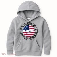 Desantis Airlines American Flag Political Kids Hoodie thumb 0
