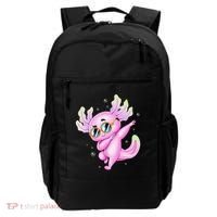 Dabbing Axolotl Ambystoma Mexicanum Mexican Walking Fish  Backpack thumb 0