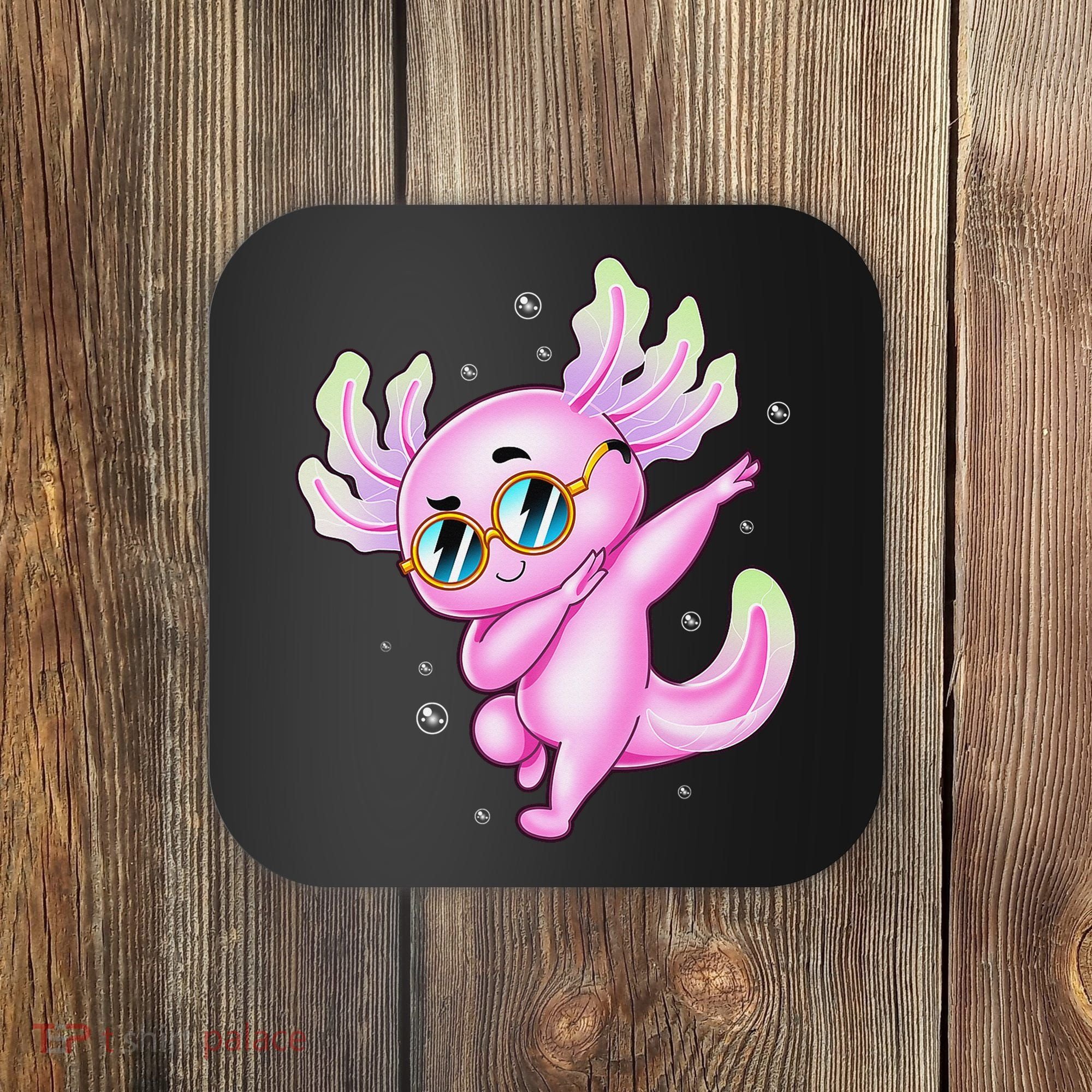 Dabbing Axolotl Ambystoma Mexicanum Mexican Walking Fish  Coaster